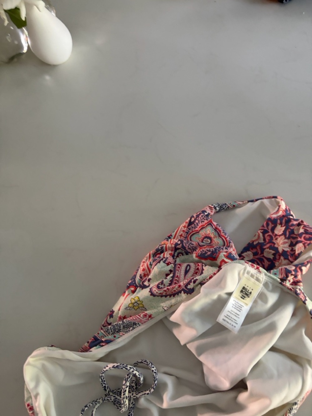 Billabong Paisley Halter One-Piece Swimsuit Medium - Picture 7 of 7